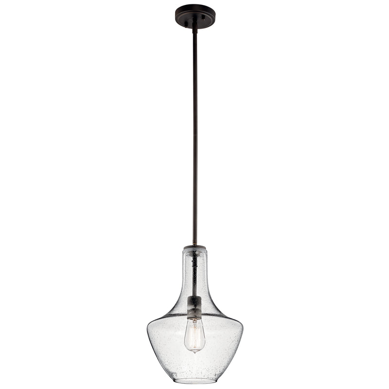 Kichler 42141OZCS One Light Pendant, Olde Bronze Finish - LightingWellCo