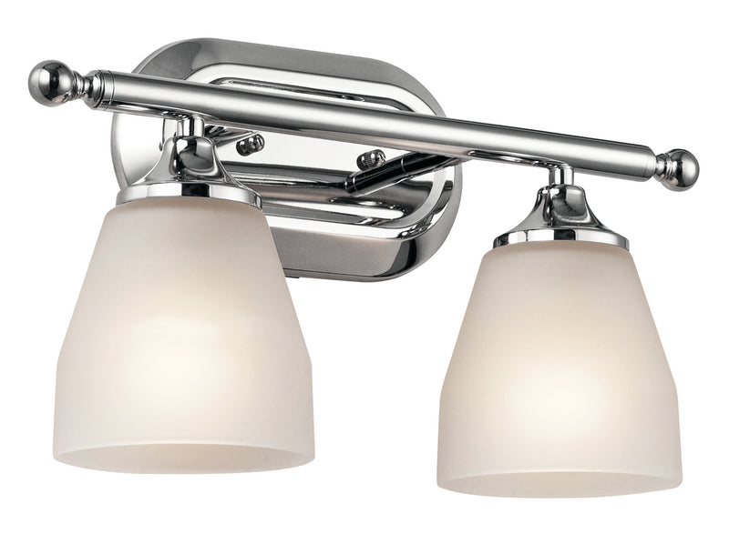 Kichler 5447CH Two Light Bath, Chrome Finish - LightingWellCo