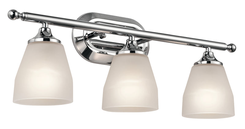 Kichler 5448CH Three Light Bath, Chrome Finish - LightingWellCo