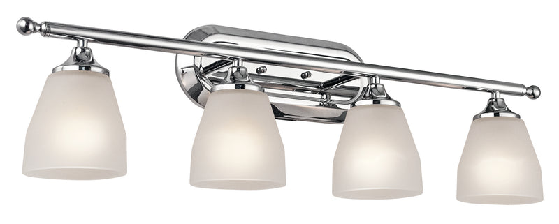 Kichler 5449CH Four Light Bath, Chrome Finish - LightingWellCo