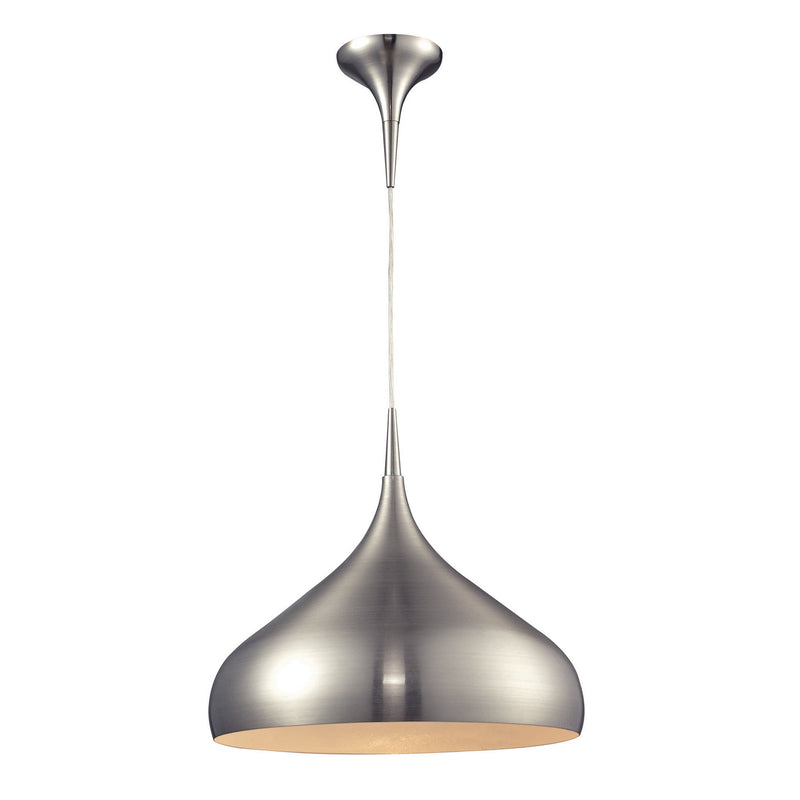 ELK Home 31442/1SN One Light Pendant, Satin Nickel Finish - At LightingWellCo