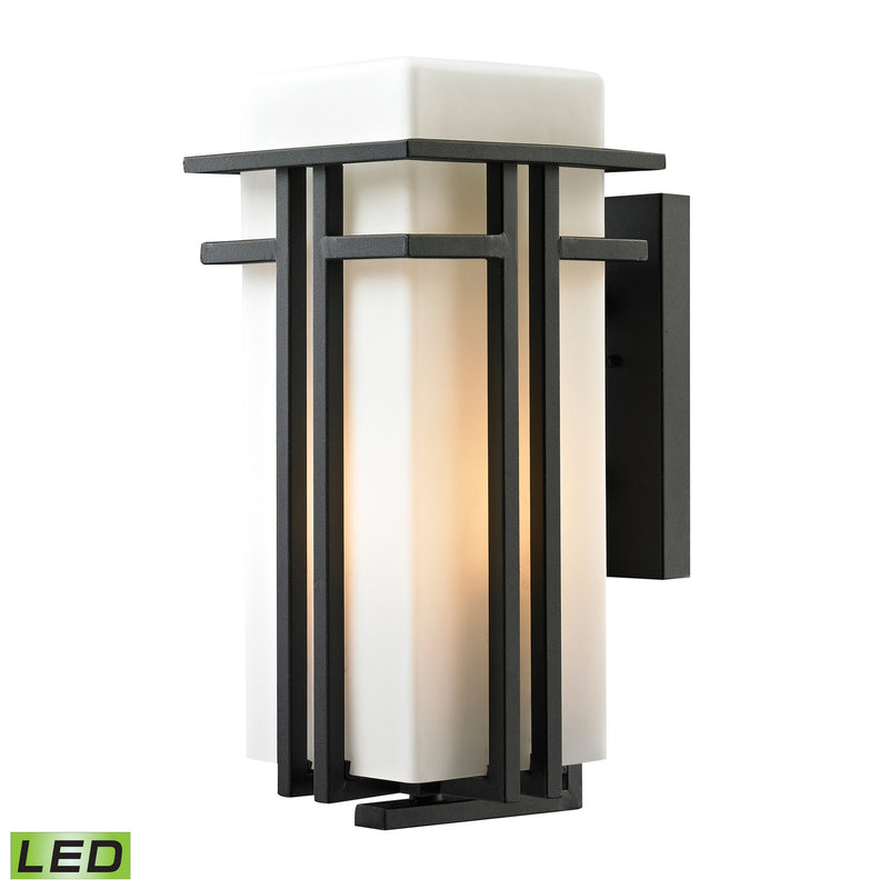 ELK Home 45087/1-LED LED Wall Sconce, Textured Matte Black Finish - At LightingWellCo