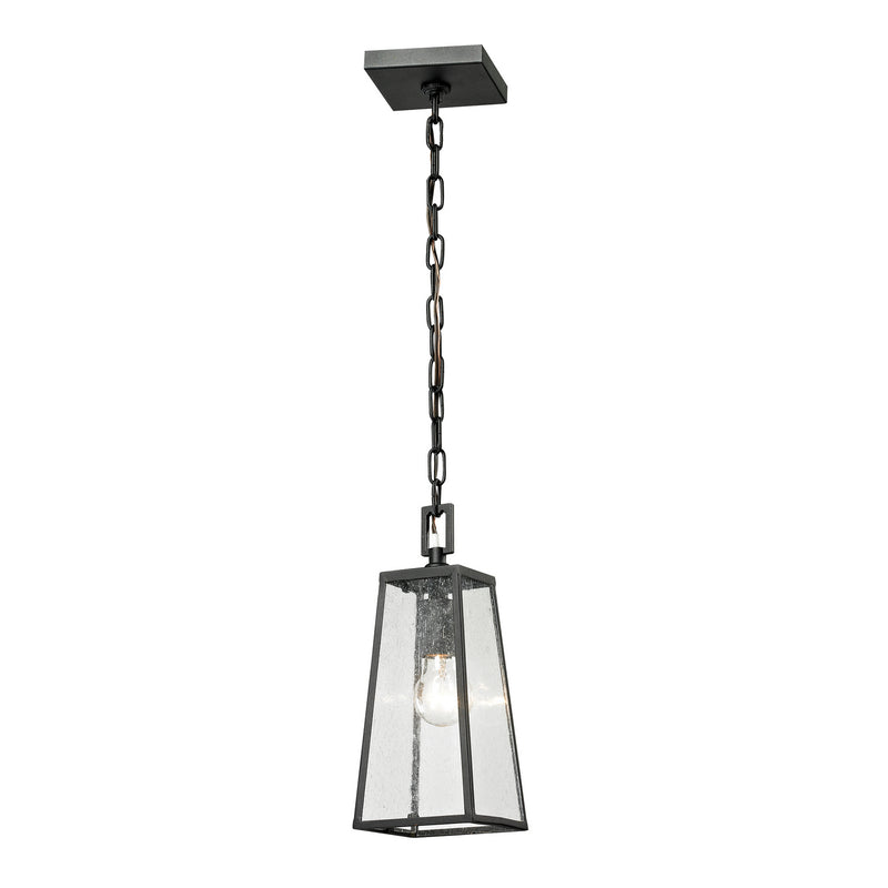 ELK Home 45092/1 One Light Outdoor Hanging Lantern, Matte Black Finish - At LightingWellCo