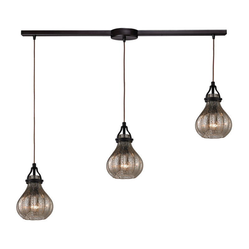 ELK Home 46024/3L Three Light Pendant, Oil Rubbed Bronze Finish - At LightingWellCo