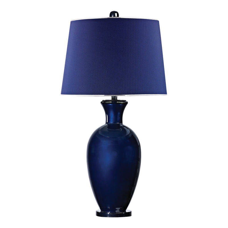 ELK Home D2515 One Light Table Lamp, Black Nickel, Navy Blue, Navy Blue Finish - At LightingWellCo