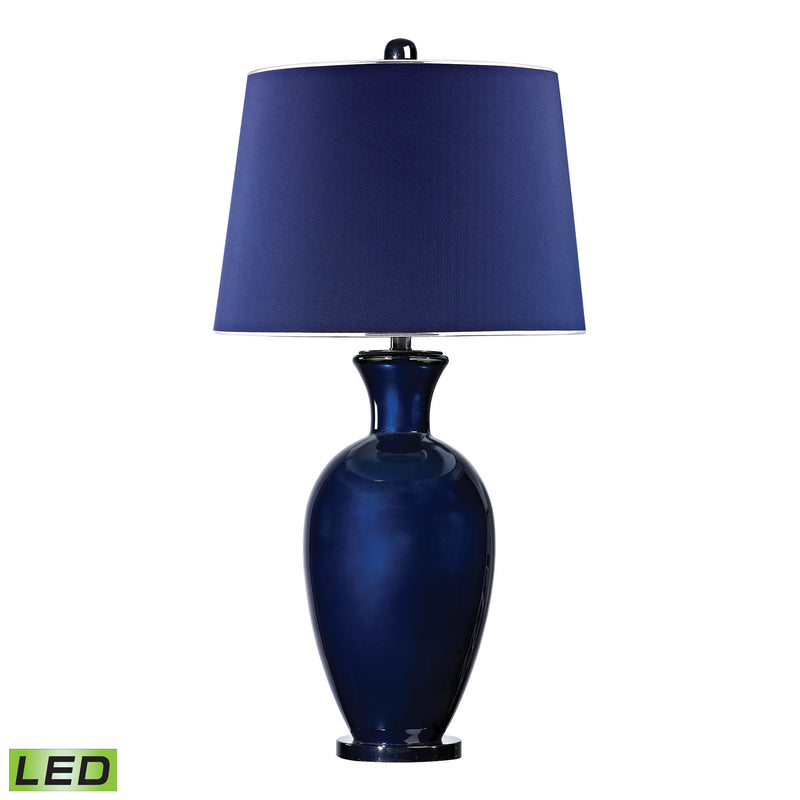 ELK Home D2515-LED LED Table Lamp, Black Nickel, Navy Blue, Navy Blue Finish - At LightingWellCo