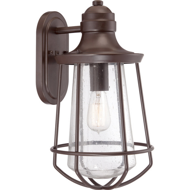 Quoizel MRE8409WT One Light Outdoor Wall Lantern, Western Bronze Finish - LightingWellCo