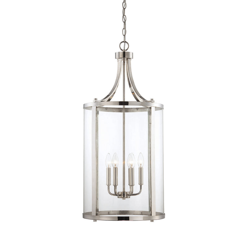 Savoy House Penrose 7-1041-6-109 Six Light Foyer Lantern, Polished Nickel Finish - LightingWellCo