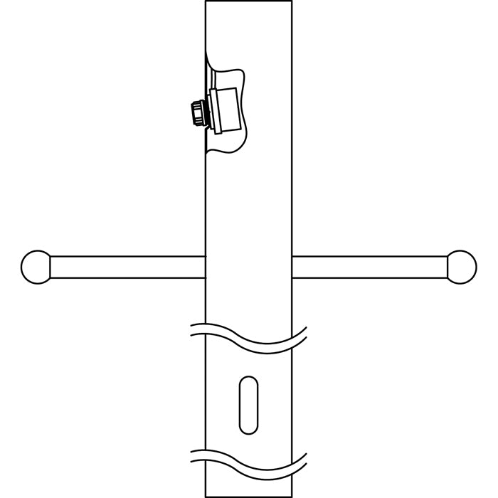 Kichler 9502BK Post w/Int Photocell & Ladder, Black Finish - LightingWellCo