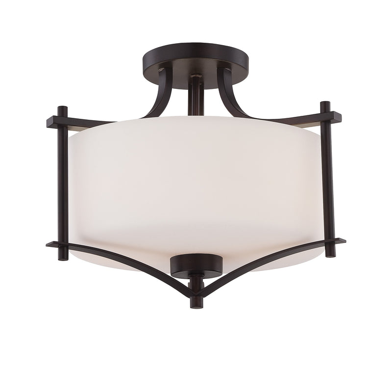 Savoy House 6-334-2-13 Two Light Semi-Flush Mount, English Bronze Finish LightingWellCo