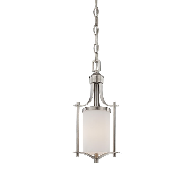 Savoy House Colton 7-336-1-SN One Light Mini Pendant, Satin Nickel Finish - LightingWellCo