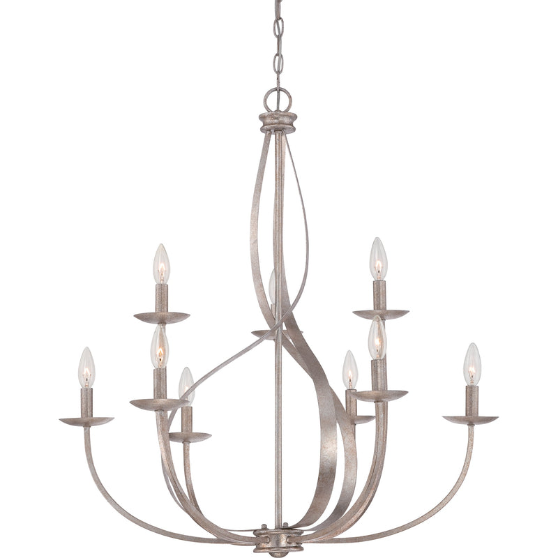 Quoizel SER5009IF Nine Light Chandelier, Italian Fresco Finish - LightingWellCo