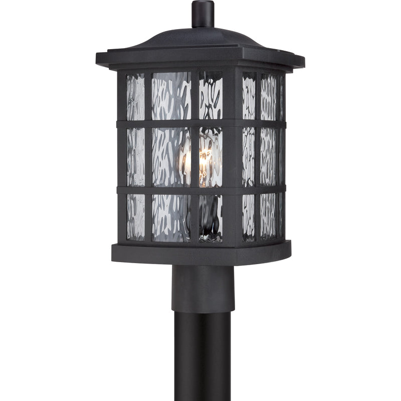 Quoizel SNN9009K One Light Outdoor Post Mount, Mystic Black Finish - LightingWellCo