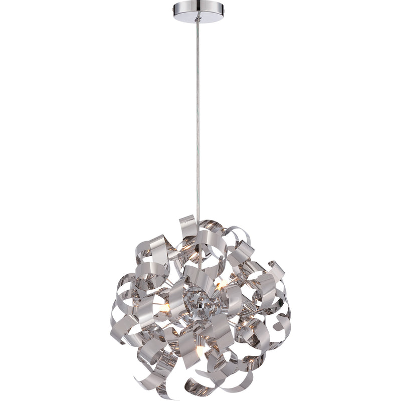 Quoizel RBN2817C Five Light Pendant, Polished Chrome Finish - LightingWellCo