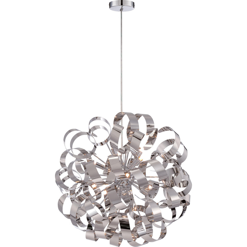 Quoizel RBN2823C 12 Light Pendant, Polished Chrome Finish - LightingWellCo