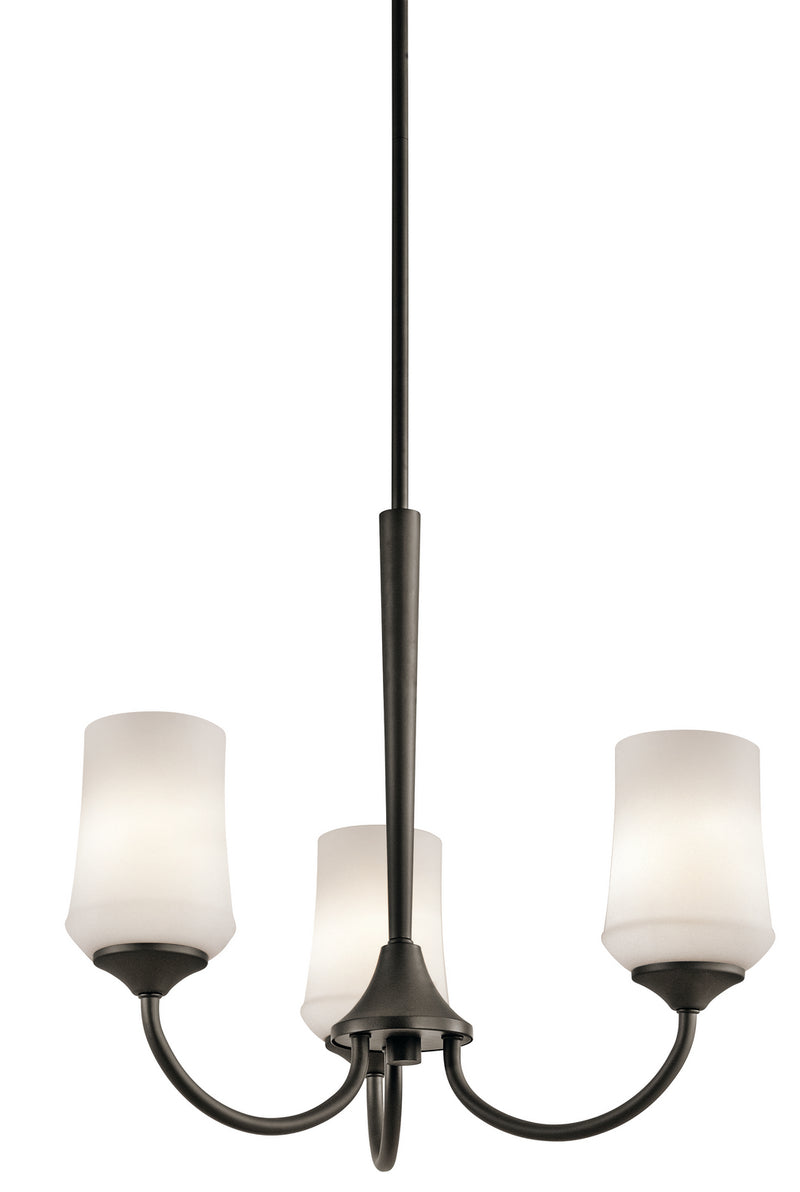 Kichler 43664OZ Three Light Chandelier, Olde Bronze Finish - LightingWellCo