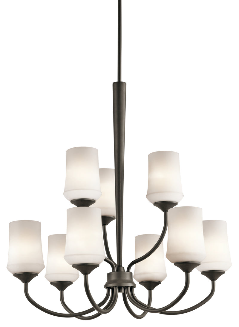 Kichler 43666OZ Nine Light Chandelier, Olde Bronze Finish - LightingWellCo