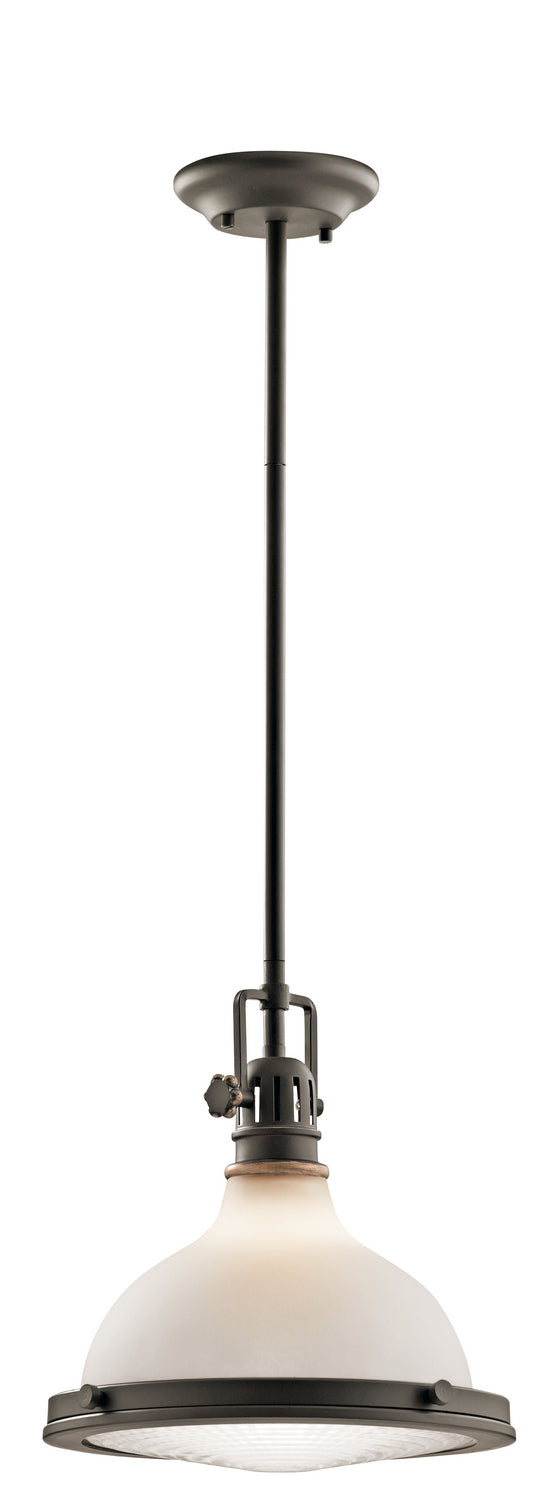 Kichler 43765OZ One Light Pendant, Olde Bronze Finish - LightingWellCo