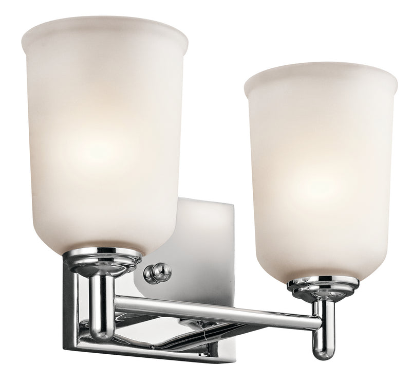 Kichler 45573CH Two Light Bath, Chrome Finish - LightingWellCo