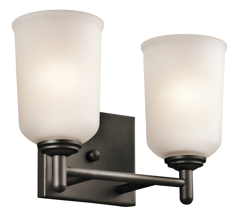 Kichler 45573OZ Two Light Bath, Olde Bronze Finish - LightingWellCo