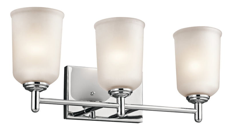 Kichler 45574CH Three Light Bath, Chrome Finish - LightingWellCo