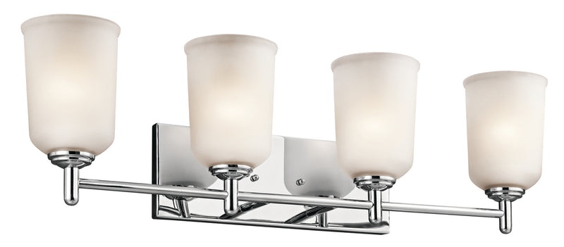 Kichler 45575CH Four Light Bath, Chrome Finish - LightingWellCo