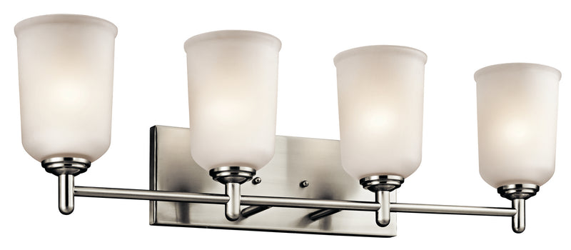 Kichler 45575NI Four Light Bath, Brushed Nickel Finish - LightingWellCo