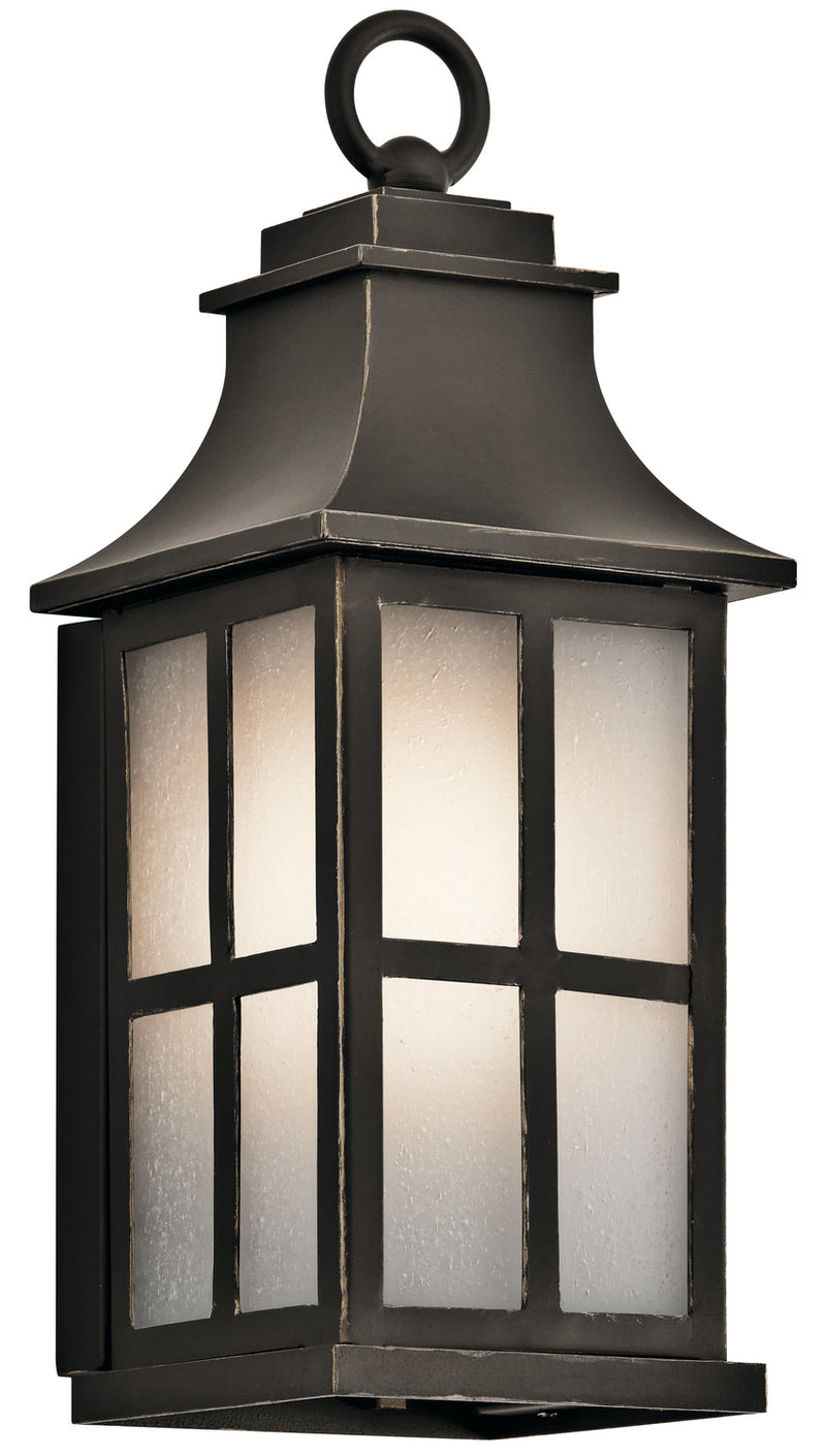 Kichler 49579OZ One Light Outdoor Wall Mount, Olde Bronze Finish - LightingWellCo