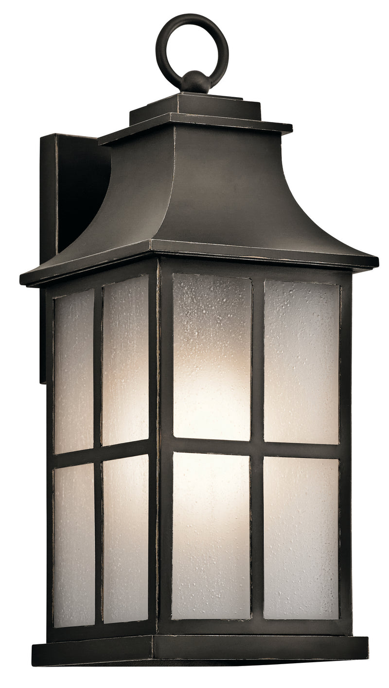 Kichler 49580OZ One Light Outdoor Wall Mount, Olde Bronze Finish - LightingWellCo