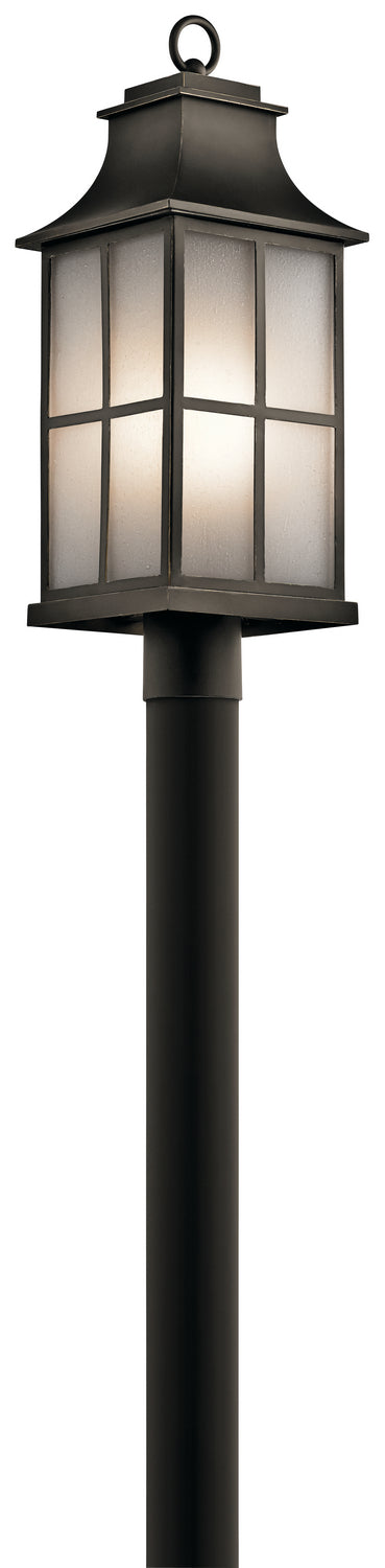 Kichler 49583OZ One Light Outdoor Post Mount, Olde Bronze Finish - LightingWellCo