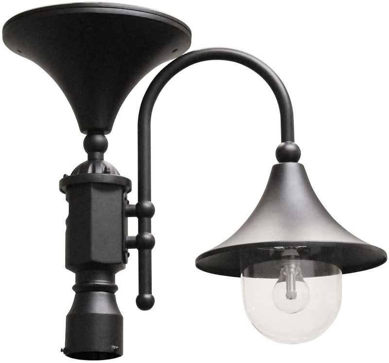 Gama Sonic GS-109F-B Everest Solar Lamp   - Black - LightingWellCo