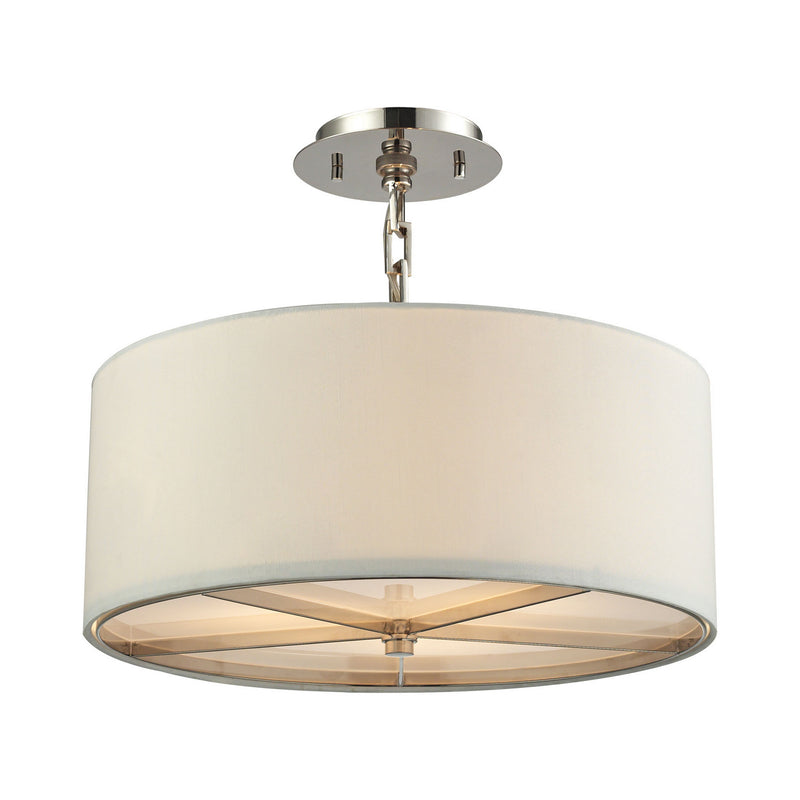 ELK Home 31650/3 Three Light Pendant, Polished Nickel Finish - At LightingWellCo