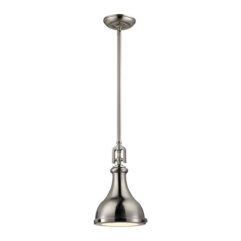 ELK Home 57050/1 One Light Mini Pendant, Brushed Nickel Finish-LightingWellCo