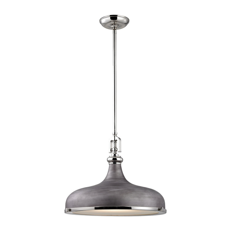 ELK Home 57082/1 One Light Pendant, Polished Nickel Finish - At LightingWellCo