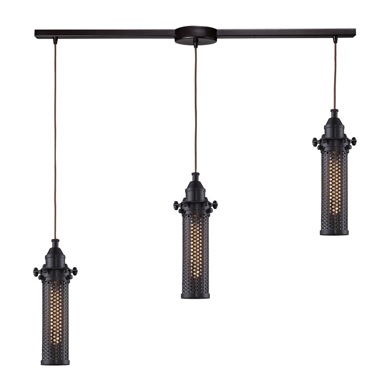 ELK Home 66325/3L Three Light Pendant, Oil Rubbed Bronze Finish-LightingWellCo