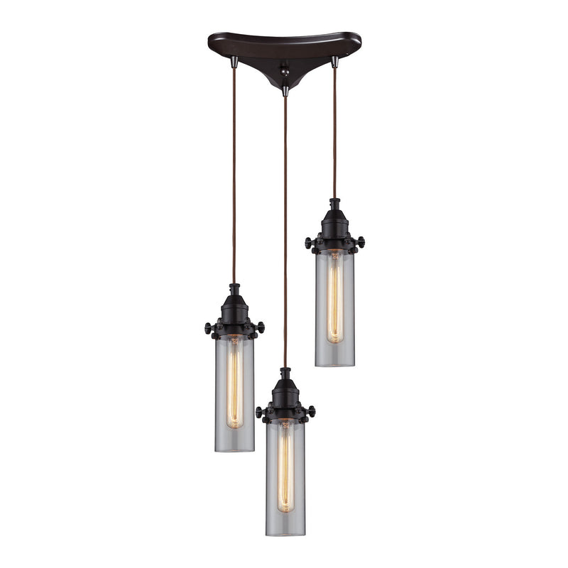 ELK Home 66326/3 Three Light Pendant, Oil Rubbed Bronze Finish-LightingWellCo