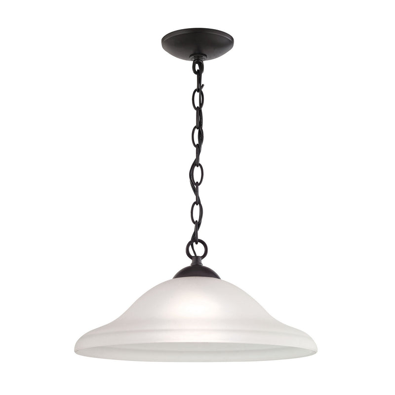 ELK Home 1221PL/10 One Light Pendant, Oil Rubbed Bronze Finish - At LightingWellCo