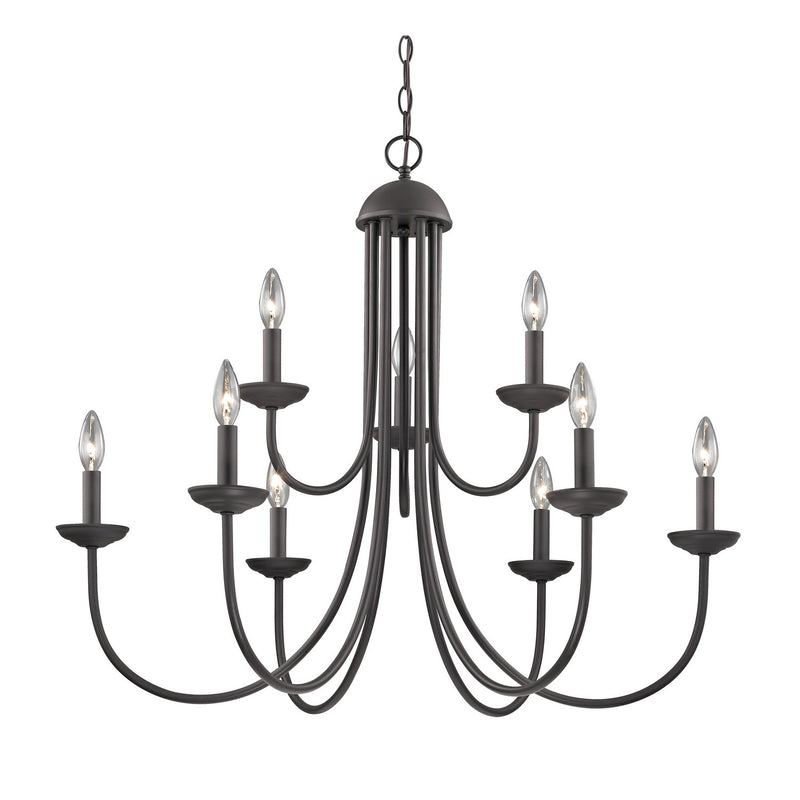 ELK Home 1529CH/10 Nine Light Chandelier, Oil Rubbed Bronze Finish - At LightingWellCo