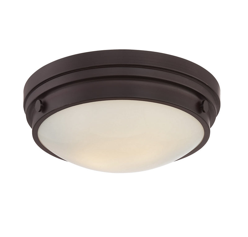 Savoy House 6-3350-14-13 Two Light Flush Mount, English Bronze Finish LightingWellCo