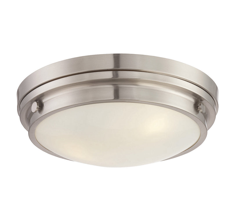 Savoy House 6-3350-16-SN Three Light Flush Mount, Satin Nickel Finish LightingWellCo