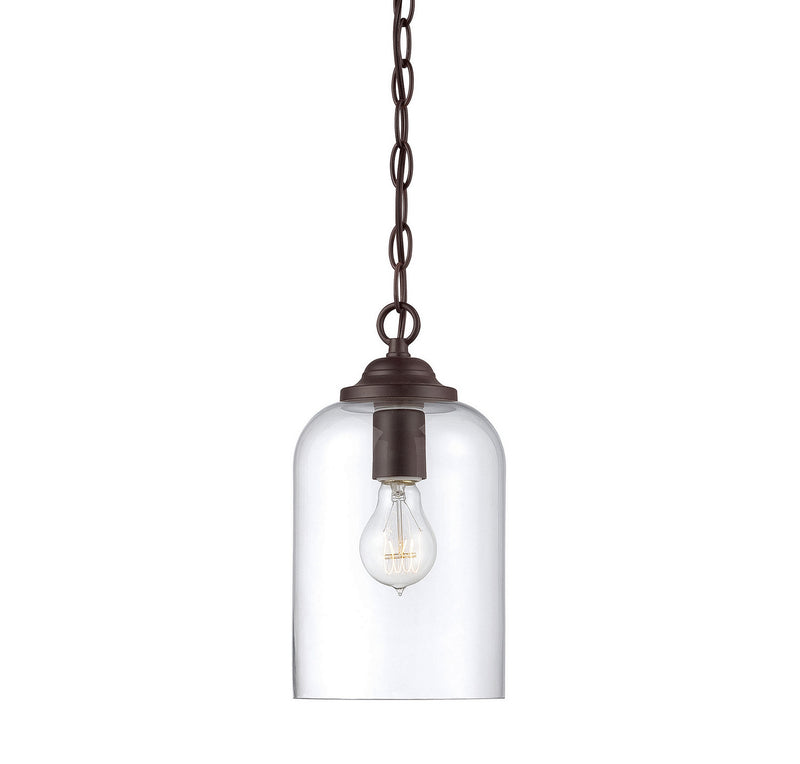 Savoy House Bally 7-700-1-13 One Light Pendant, English Bronze Finish - LightingWellCo