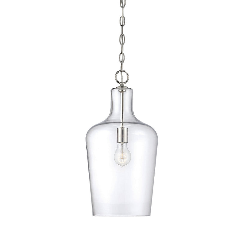 Savoy House Franklin 7-702-1-109 One Light Pendant, Polished Nickel Finish - LightingWellCo