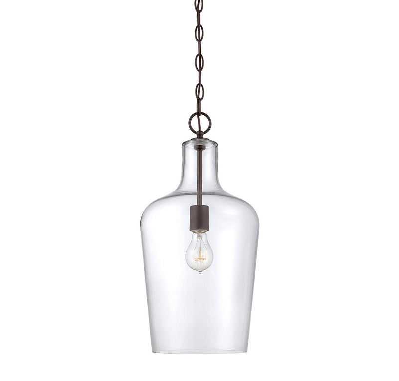 Savoy House Franklin 7-702-1-13 One Light Pendant, English Bronze Finish - LightingWellCo