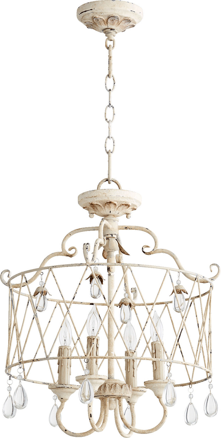 Quorum 2844-4-70 Four Light Dual Mount, Persian White Finish - LightingWellCo