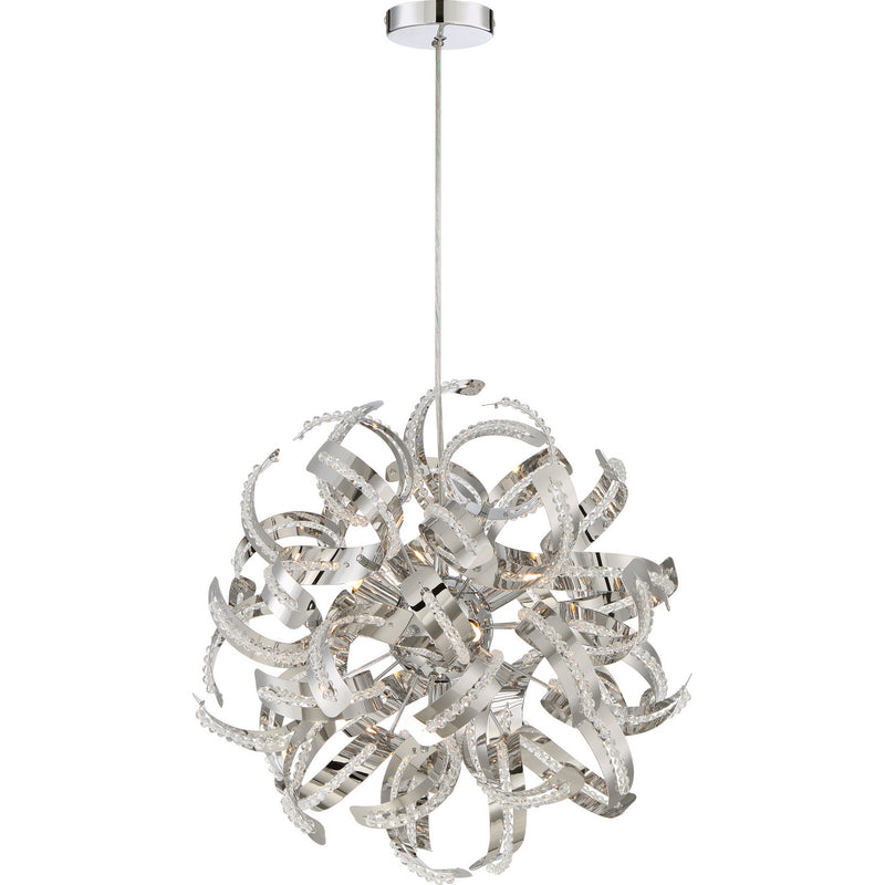 Quoizel RBN2817CRC Five Light Pendant, Crystal Chrome Finish - LightingWellCo