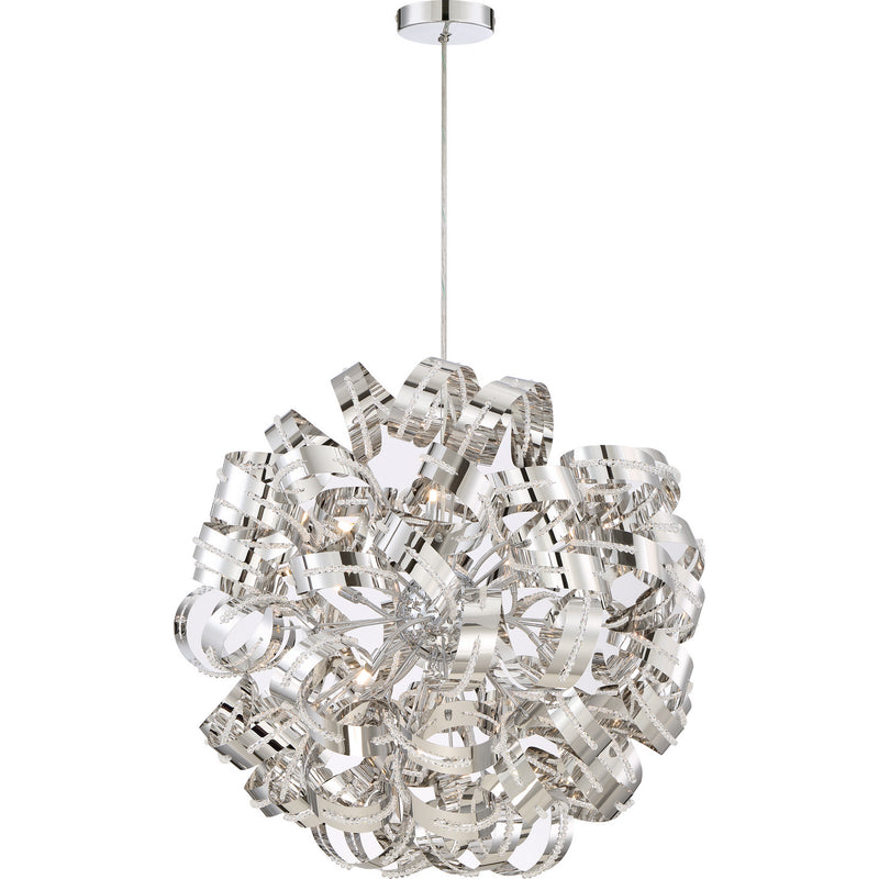 Quoizel RBN2831CRC 12 Light Pendant, Crystal Chrome Finish - LightingWellCo