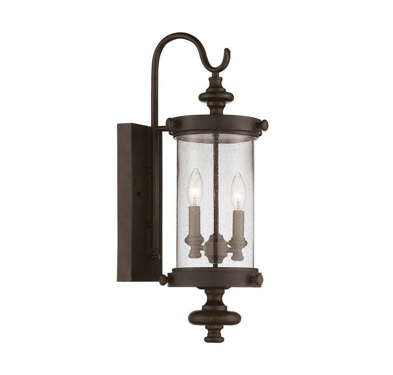 Savoy House 5-1220-40 Two Light Wall Lantern, Walnut Patina Finish LightingWellCo