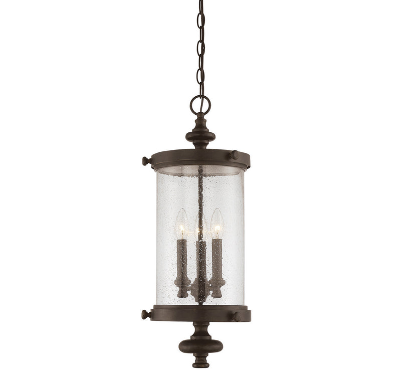 Savoy House 5-1222-40 Three Light Hanging Lantern, Walnut Patina Finish LightingWellCo