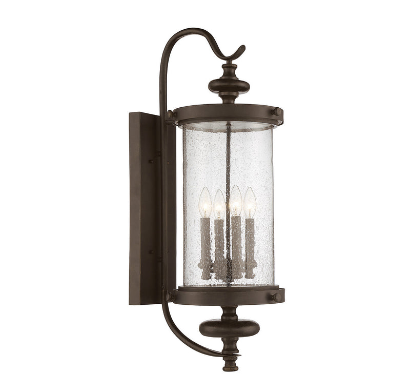 Savoy House 5-1224-40 Four Light Outdoor Wall Lantern, Walnut Patina Finish LightingWellCo