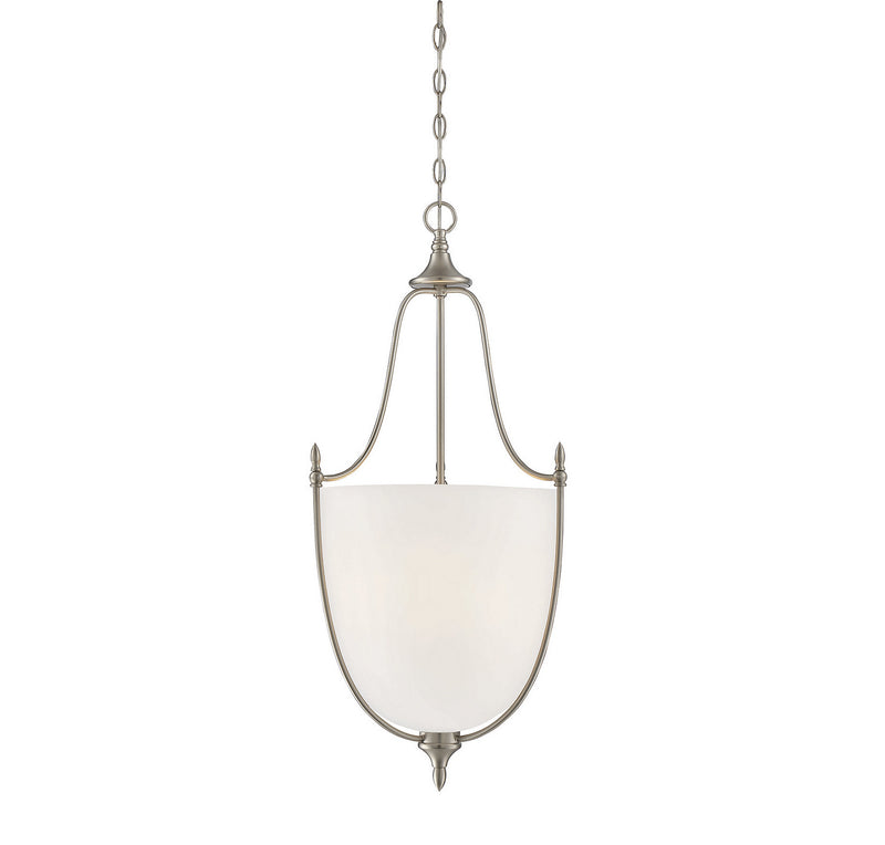 Savoy House Herndon 7-1003-3-SN Three Light Pendant, Satin Nickel Finish - LightingWellCo